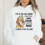 I’m at the Age Where Every Time I Bend Down I Gotta Make a Noise & Say Oh Lord Hoodie